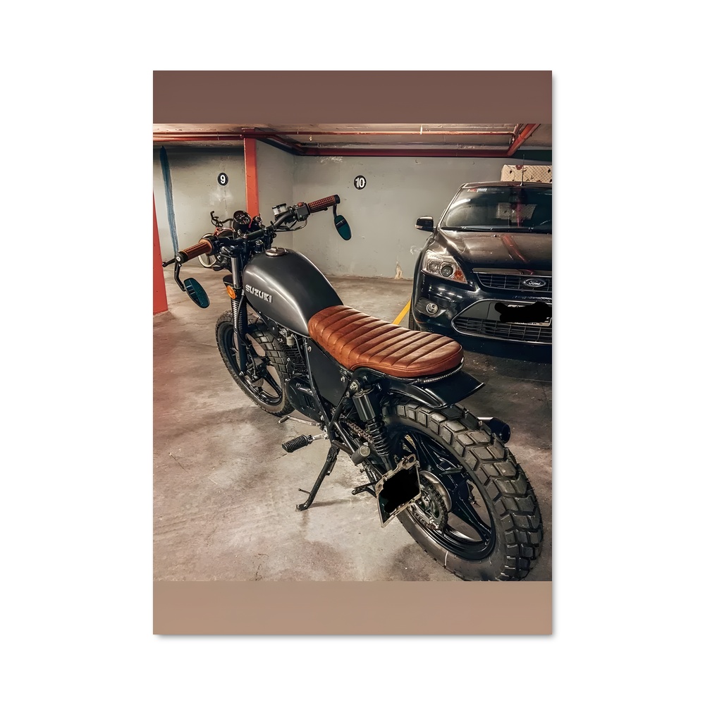 Poster Café Racer Scrambler chic